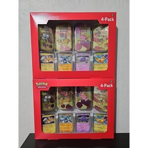 Pokemon 151 Mini Tin 4 Pack Set Of 2